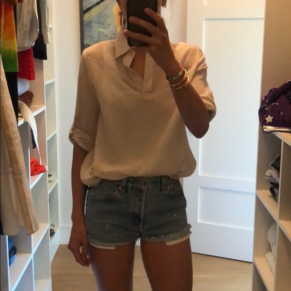 Joe Fresh Cotton blouse doubles as coverup